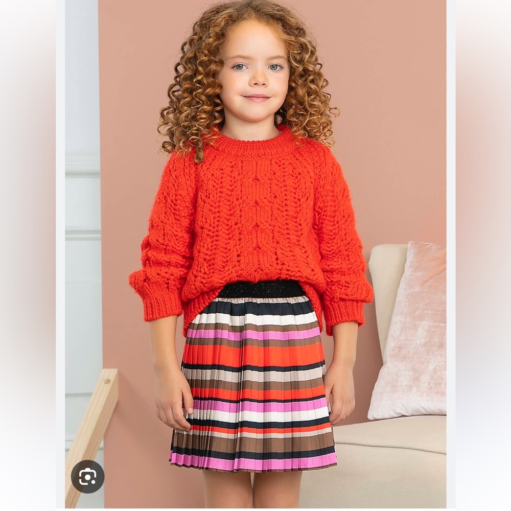 Striped Multicolor Kids Skirt